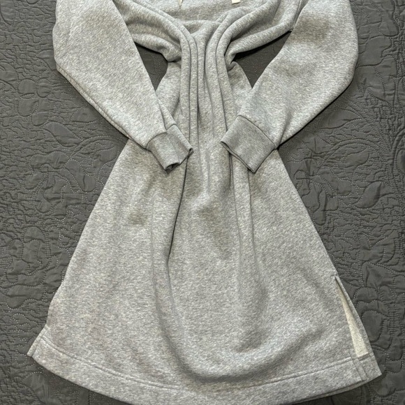 OVERSIZED GREY HOODIE DRESS - Picture 2 of 2